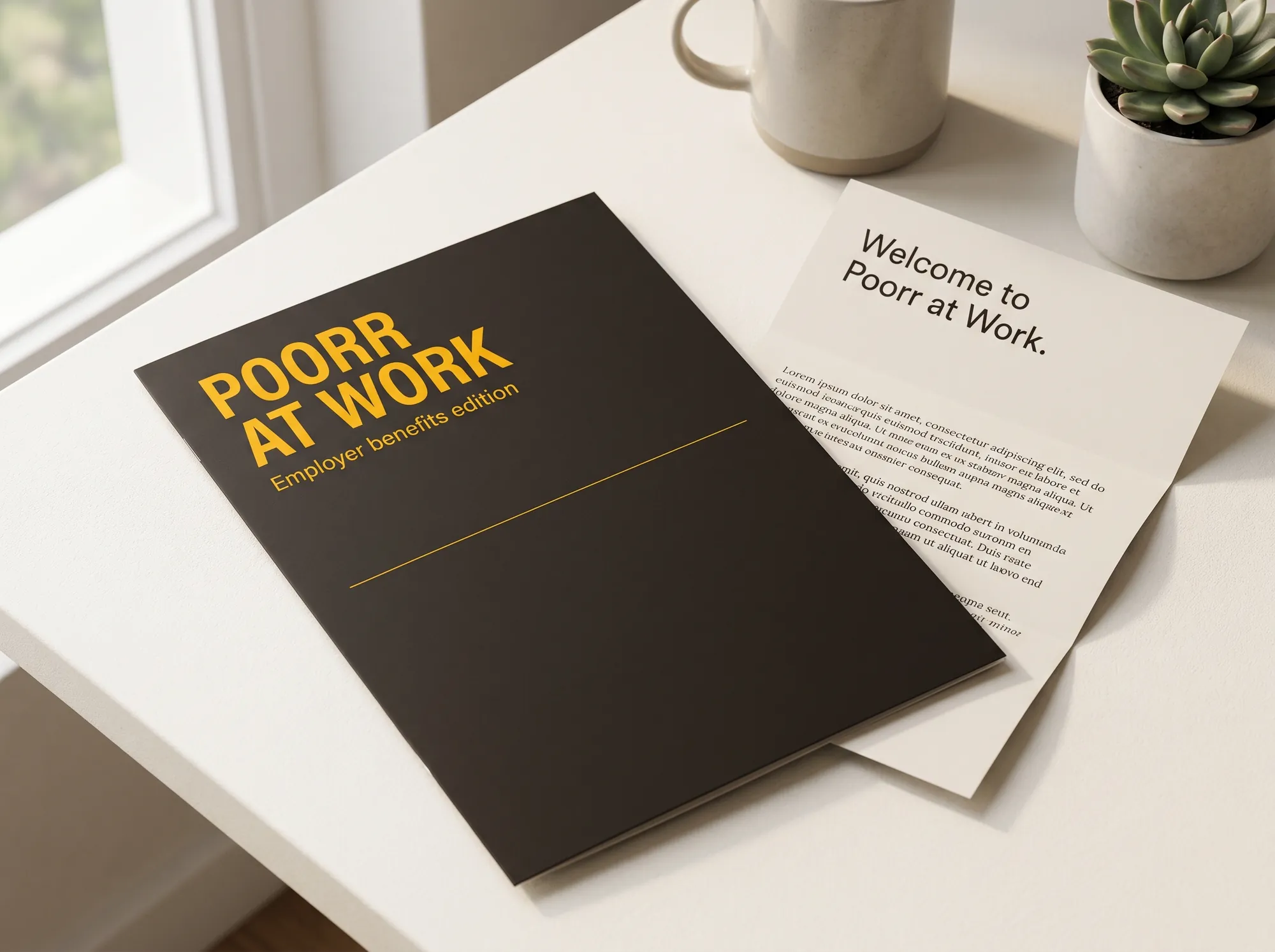Poorr at Work (B2B license) — A licensed version of the Poorr library and workshop series for employers who offer financial wellness as a benefit. Priced per seat, deployed through the employer's benefits portal, fully co-branded or white-labeled.